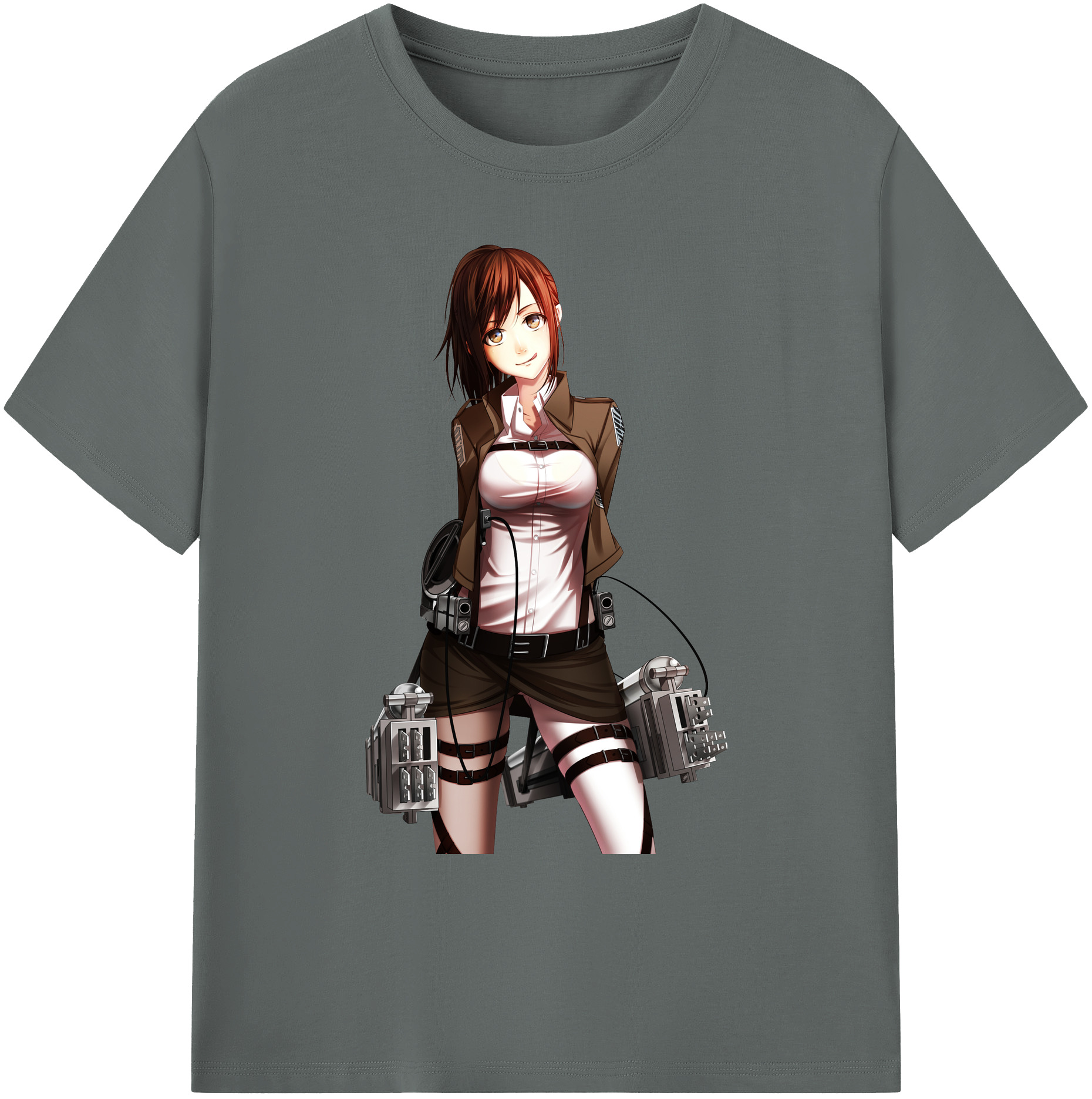 （画像用） 進撃の巨人 サシャ·ブラウス Attack on Titan Sasha Blaus 綿100％ メンズ半袖Tシャツ｜肌触りやわらか＆通気性